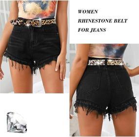 img 1 attached to Leopard Leather Fashion Haircalf Waistband Women's Accessories