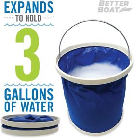 img 2 attached to 🧽 Microfiber Boat Cleaning Kit: Sponge Bucket, Wash Cloths for Interior, Exterior, Seats, and Fiberglass Hull