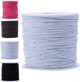 img 4 attached to 🧵 Bingcute 1.0MM White Beading Elastic Cord, 100 Yard - White