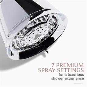 img 1 attached to 🚿 T3 - Source Showerhead: Adjustable Chrome Shower Head with Chlorine Filter, Copper, Zinc, and Calcium Water Mineral Filter | Reduces Free Chlorine and Hydrogen Sulfide
