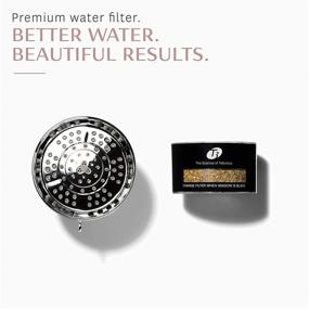 img 3 attached to 🚿 T3 - Source Showerhead: Adjustable Chrome Shower Head with Chlorine Filter, Copper, Zinc, and Calcium Water Mineral Filter | Reduces Free Chlorine and Hydrogen Sulfide