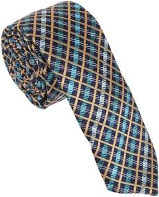 img 4 attached to 👔 Dan Smith DAE7C10D Checkered Microfiber Boys' Necktie Accessories