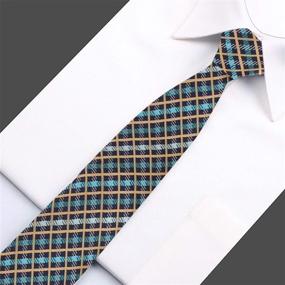 img 1 attached to 👔 Dan Smith DAE7C10D Checkered Microfiber Boys' Necktie Accessories