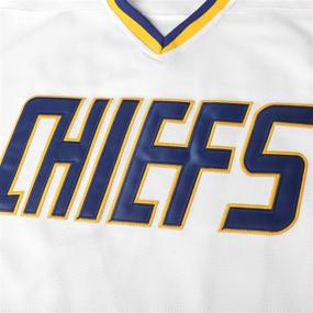 img 1 attached to 🏒 Hanson Brothers Charlestown Chiefs Slap Shot Movie Hockey Jersey Blue White Sizes S-3XL