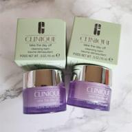 🧼 efficient double pack: clinique take-the-day-off cleansing balm 0.5 oz - 15ml x 2 logo