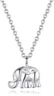 stylish white gold elephant anchor butterfly necklace for women and teens – comes with a message card for good luck logo