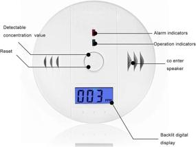 img 3 attached to Monoxide Detection Detector Included Standard Safety & Security in Household Sensors & Alarms