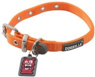 dogzilla adjustable collar - 5/8 inch width, fits 10-16 inches logo