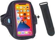 📱 tune belt ab92 cell phone running armband for iphone 11/12 pro max, 11/xr/xs max and galaxy note/plus/ultra for running & working out (large case compatible) - includes ex3 armband extender logo