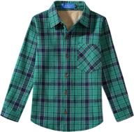 stylish and cozy: sslr big boys flannel jacket 👕 for boys – regular fit button down fleece plaid shirts logo