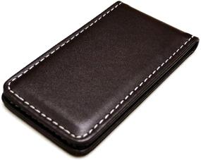 img 4 attached to Premium Fine Leather Magnetic Money Clip: The Perfect Men's Accessory for Wallets, Card Cases & Money Organizers