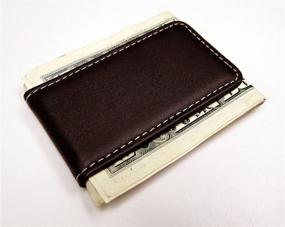 img 2 attached to Premium Fine Leather Magnetic Money Clip: The Perfect Men's Accessory for Wallets, Card Cases & Money Organizers