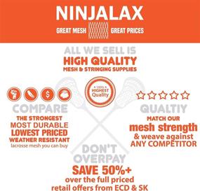 img 2 attached to Ninjalax SemiSoft Lacrosse Stringing Durability