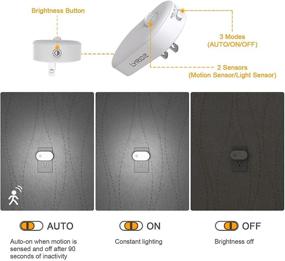 img 3 attached to LYRYDZ Indoor Night Lights Plug-in, Motion Sensor LED Nightlight with Dimmable Brightness, 6 Pack, Ideal for Bedroom, Kitchen, Stairs, Hallway - Cold White