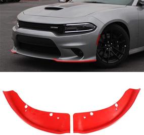 img 4 attached to Front Bumper Lip Splitter Protector Replacement For 2015-2021 Dodge Charger Scat Pack/SRT Models