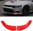 front bumper lip splitter protector replacement for 2015-2021 dodge charger scat pack/srt models logo