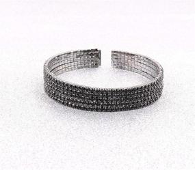 img 1 attached to AZFEIYA Zirconia Rhinestone Statement Bracelet