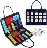 🧒 portable toddler montessori activity board for 1 - 4 year olds: sensory busy board for travel, fine motor skills development, great preschool gift for boys & girls logo