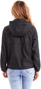 img 1 attached to DIASHINY Womens Hooded Jacket Windbreaker Women's Clothing and Coats, Jackets & Vests