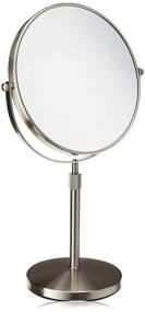 img 2 attached to 💄 Jerdon JP4045N 9-Inch Vanity Mirror: 5x Magnification, Stylish Nickel Finish