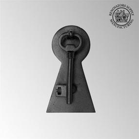 img 3 attached to 🔑 Black Cast Iron Key Door Knocker - 6" H X 3 1/2" W - Renovator's Supply