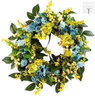 🍁 yichiko 20 summer and fall wreath: vibrant artificial decor for front door, wall & window with bonus traceless hook логотип