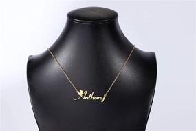 img 1 attached to 🎁 CHUANGYUN Personalized Men's Name Pendant Necklace Jewelry Gift for Boys