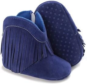 img 4 attached to 👶 Анти скольжения Новорожденные мальчики' Ботинки и сапоги от BENHERO Booties