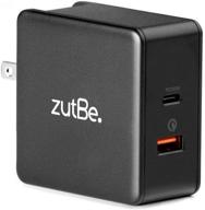 🔌 zutbe usb-c pd и usb-a qc 3.0 48w складной зарядное устройство для путешествий для iphone 13 12 11 x ipad pro pixel samsung galaxy s10 s20 tab switch – будьте благотворительными, мощными, безопасными, совместимыми и уверенными! логотип