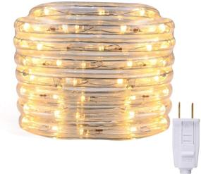 img 4 attached to Waterproof LED Rope Lights Outdoor/Indoor, 12ft Flexible Strip Lights Kit 110V 2700K Tape Lighting ETL Certified Decorative for Garden Stairs Balcony Party, Halloween Christmas