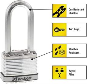 img 3 attached to 🔒 Master Lock M5XTLJ Magnum Heavy Duty Outdoor Padlock with Key, 2 Pack Keyed-Alike for Enhanced SEO