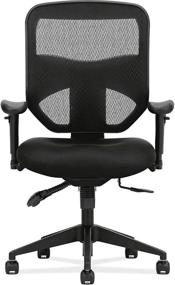 img 3 attached to HON Prominent Mesh High-Back Task Chair with Seat Glide, Adjustable Arms, Asynchronous Control - Black