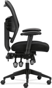 img 2 attached to HON Prominent Mesh High-Back Task Chair with Seat Glide, Adjustable Arms, Asynchronous Control - Black