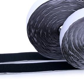 img 4 attached to 🔗 1 Inch x 41 Feet Hook and Loop Tape Roll - Self-Adhesive Sticky Back Fastener Strips