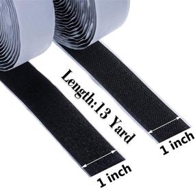 img 3 attached to 🔗 1 Inch x 41 Feet Hook and Loop Tape Roll - Self-Adhesive Sticky Back Fastener Strips