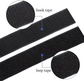 img 1 attached to 🔗 1 Inch x 41 Feet Hook and Loop Tape Roll - Self-Adhesive Sticky Back Fastener Strips