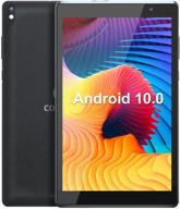 📱 affordable android tablet 8-inch with android 10.0, 2gb ram, and 32gb storage - quad-core processor, black logo