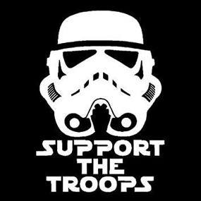 img 1 attached to Виниловая наклейка Star Wars Storm Trooper поддерживает войска: идеальна для автомобилей, грузовиков, окон и многого другого!