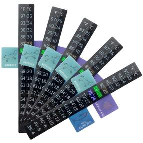 img 4 attached to FriPuP 5 Pack Fish Tank Aquarium Thermometer Stickers for Temperature Monitoring - Adhesive Strip, 39℉ to 97℉ &amp; 4℃ to 36℃