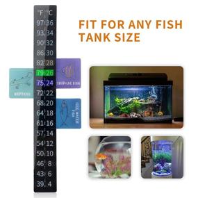 img 1 attached to FriPuP 5 Pack Fish Tank Aquarium Thermometer Stickers for Temperature Monitoring - Adhesive Strip, 39℉ to 97℉ &amp; 4℃ to 36℃