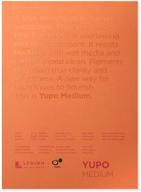 📒 средний блок legion yupo из полипропилена, 74 фунта, 5 х 7 дюймов, 10 листов, белый (l21-yup197wh57) логотип