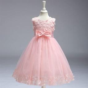 img 3 attached to 👗 2-10T Elegant Little Girl Ball Gown: Short Lace Flower Tulle Prom Dress for Wedding, Party & Dance