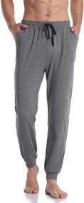 img 4 attached to 🩳 COLORFULLEAF Men's Cotton Lounge Bottoms with Convenient Closed Bottom Pockets