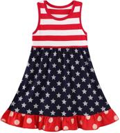 🌸 hileelang cotton toddler little girl summer dress, sleeveless floral print casual shirt playwear jumper skirt sundress logo