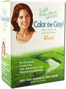 img 1 attached to Light Mountain Color The Gray-Black: Transforming Hair Dye - 7 fl oz