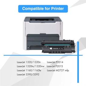 img 3 attached to 🖨️ High-Quality TRUE IMAGE Compatible Toner Cartridge Set for HP 49A Q5949A 53A Q7553A 49X Q5949X - Ideal for 1320 1320n 3390 1160 1320tn 1320nw 3392 P2015 P2015dn Printer - Reliable Black Ink, 2-Pack