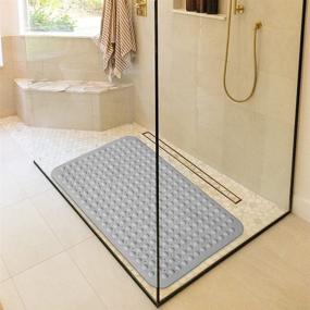 img 2 attached to FALEJU Large Non-Slip Bath Mat for Thickened Bathroom, Shower, and Pool Floors – Home Mat