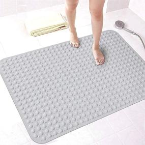 img 1 attached to FALEJU Large Non-Slip Bath Mat for Thickened Bathroom, Shower, and Pool Floors – Home Mat