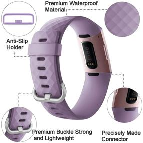 img 3 attached to KOLEK Compatible Fitbit Replacement Lavender