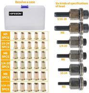🔧 hifeson hand rivet nut tool: manual riveting for m5, m6, m8 nuts (10-24, 1/4-20, 5/16-18 sizes) logo